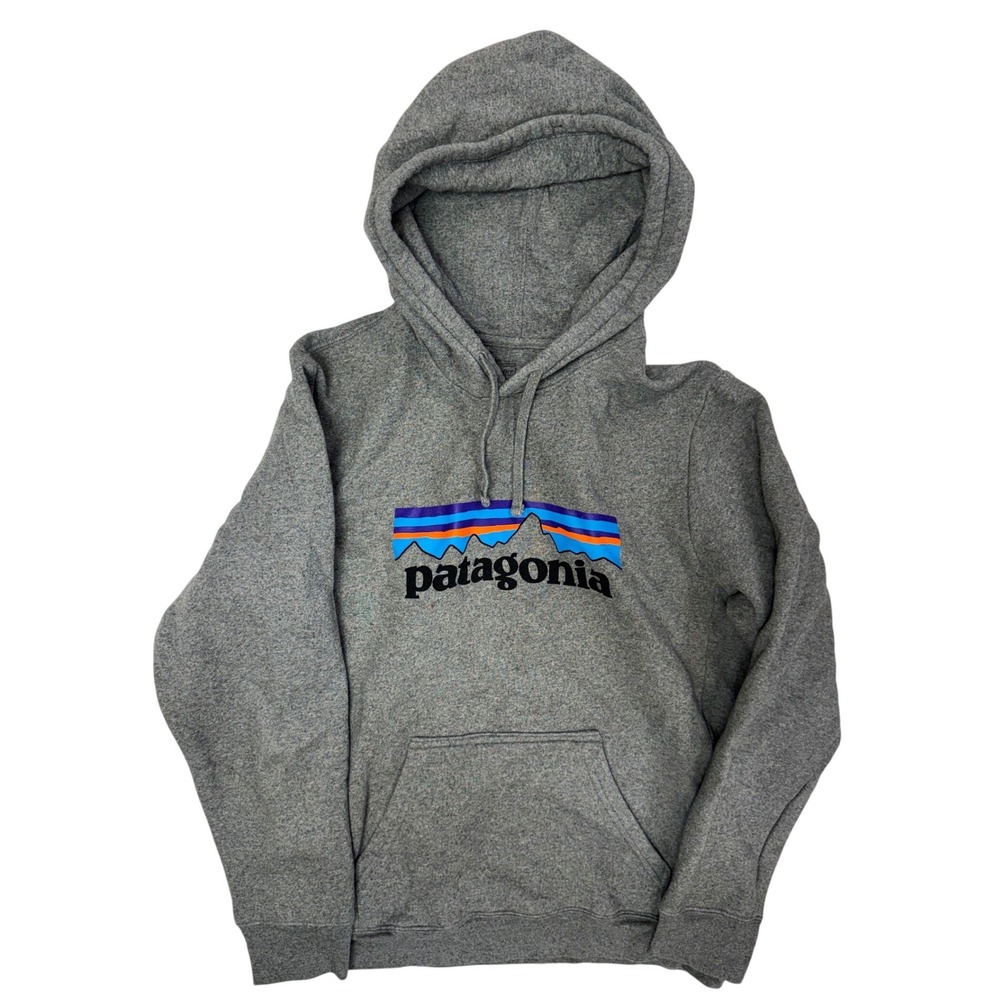 Patagonia Mens‎ Uprisal Hoody Gravel Heather Grey P-6 Logo Hoodie Small